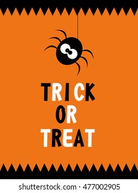 Happy halloween card design. Vector illustration.
