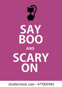 Happy halloween card design. Vector illustration.