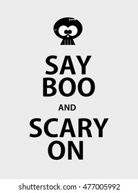 Happy halloween card design. Vector illustration.