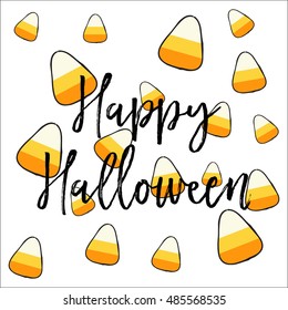 happy halloween card, illustration in vector format