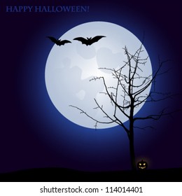 Happy Halloween card / invitation / background