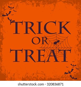 Happy halloween card. Set of vector design elements.