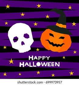 Happy halloween card template. Abstract halloween pattern for design card, party invitation, poster, album, menu, t shirt, bag print etc.