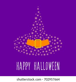 Happy halloween card template. Abstract halloween pattern and handwritten happy halloween quote for design card, party invitation, poster, album, menu, t shirt, bag print etc.