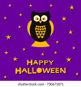 Happy halloween card template. Abstract halloween pattern for design card, modern party invitation, event poster, gift album, holiday menu, t shirt, bag print etc.