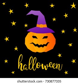 Happy halloween card template. Abstract halloween pattern for design card, modern party invitation, event poster, gift album, holiday menu, t shirt, bag print etc.