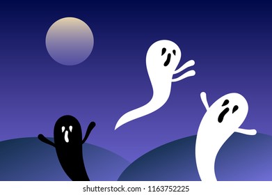 Happy Halloween card, Vector