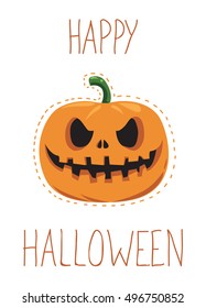 Happy halloween card/vector 