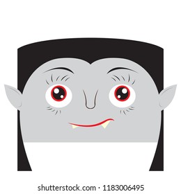Happy halloween cartoon vampire avatar