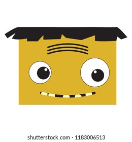 Happy halloween cartoon zombie avatar
