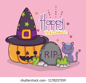 Happy halloween cartoons