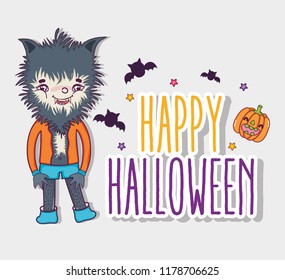 Happy halloween cartoons