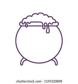 happy halloween cauldron icon
