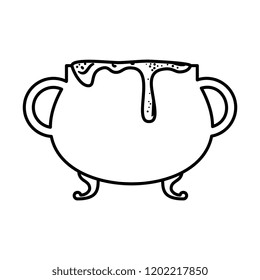 happy halloween cauldron icon