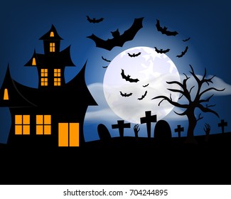 Happy Halloween. Celebration. All Saints' Day. Spirits. Fearfully. A party.