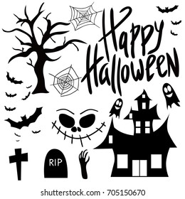 Happy Halloween. Celebration. All Saints' Day. Spirits. Fearfully. A party.