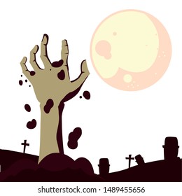 happy halloween celebration design vector ilustration