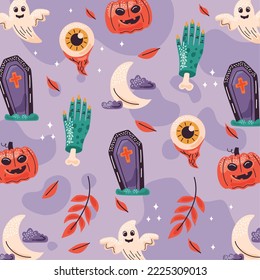 happy halloween celebration pattern background