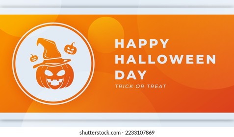 Happy Halloween Celebration Vector Design Illustration. Template for Background, Poster, Banner, Advertising, Greeting Card or Print Design Element