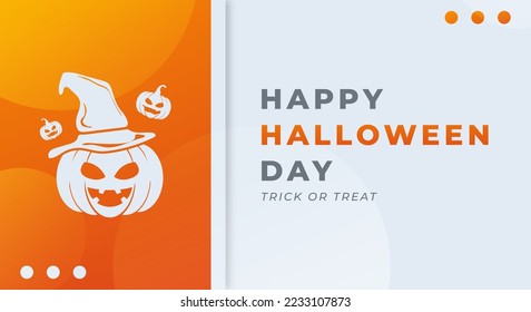 Happy Halloween Celebration Vector Design Illustration. Template for Background, Poster, Banner, Advertising, Greeting Card or Print Design Element