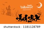 Happy Halloween. Children dressed in Halloween fancy dress to go Trick or Treating.
Template for advertising brochure.