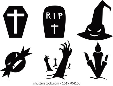 happy halloween collection illustrator cartoon