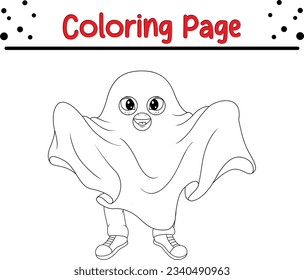 Happy Halloween coloring page for kids.