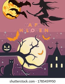 FELIZ ARCHIVO DE VECTOR DE COLORES DE HALLOWEEN