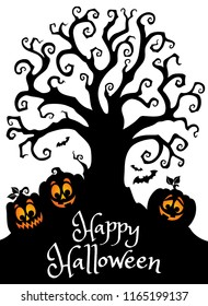 Happy Halloween composition image 3 - eps10 vector illustration.