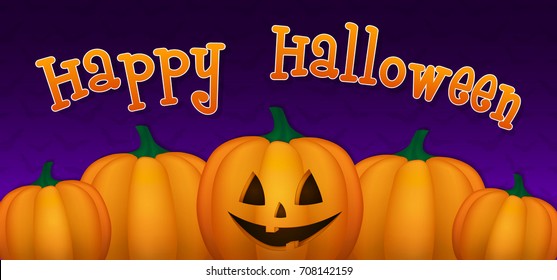 Happy Halloween - concept of banner