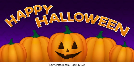 Happy Halloween - concept of banner
