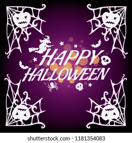 Happy Halloween concept, vector illustration