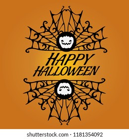 Happy Halloween concept, vector illustration