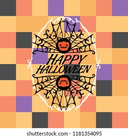 Happy Halloween concept, vector illustration