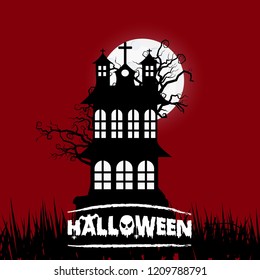 Happy Halloween creative design element with typography vector 