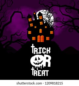 Happy Halloween creative design element with typography vector