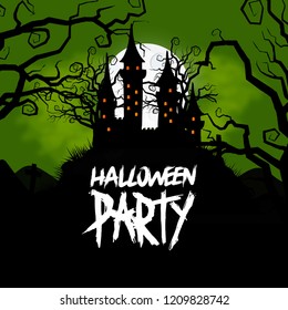 Happy Halloween creative design element with typography vector