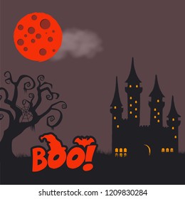 Happy Halloween creative design element with typography vector