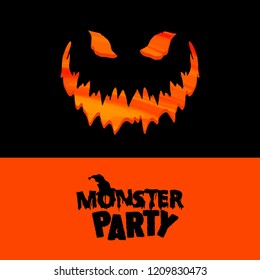 Happy Halloween creative design element with typography vector