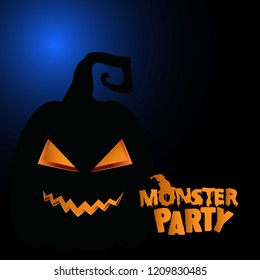 Happy Halloween creative design element with typography vector