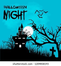 Happy Halloween with creative design vector 