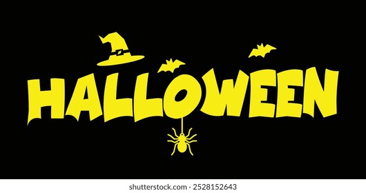 Feliz Halloween con un Vector de diseño creativo