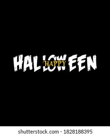 Happy Halloween creative typography t shirt design for Halloween