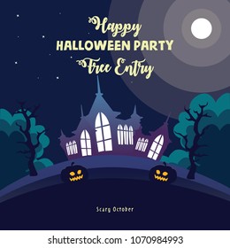 Happy Halloween Creepy House