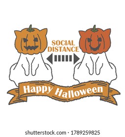Happy Halloween  with a cute cats