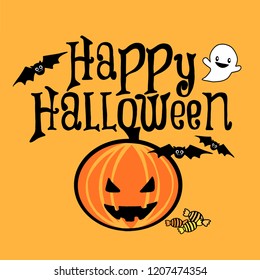 Happy Halloween Cute Illustration Prints