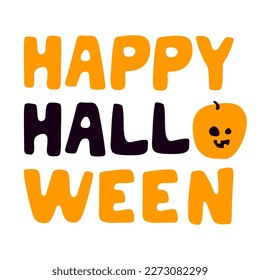 Happy halloween cute vector illustration