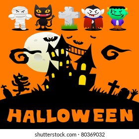Happy Halloween | Cute vector illustration cartoon comic