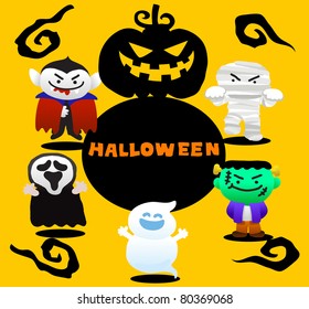 Happy Halloween | Cute vector illustration cartoon comic