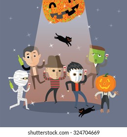happy Halloween dance 
